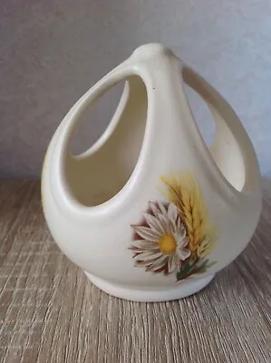 Buy PURBECK Ceramics, Swanage, Pretty Floral Pattern Vase / Ornamental • 4.99£