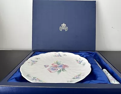 Buy Aynsley Cake Plate Set Little Sweetheart Patterned Floral Boxed Serving Dish • 15£