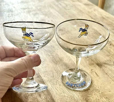 Buy 2x Vintage Babycham Glasses 1960’s • 14£