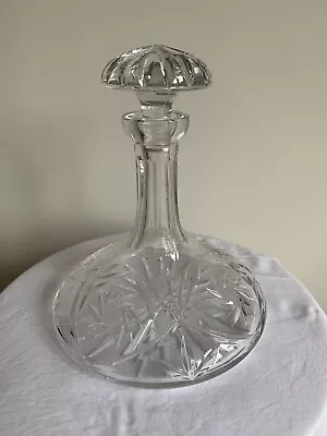 Buy Cut Glass Ships Decanter With Stopper • 25£