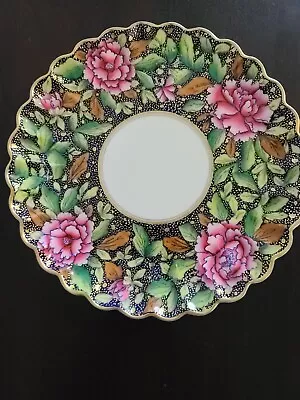 Buy Copeland Pattern 3254 Hand Painted Flowers Cobalt & Gold 8 Inch Plate 1883 • 49.79£