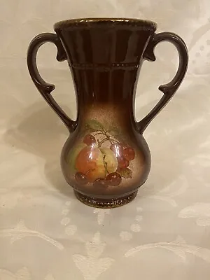 Buy Vintage Oldcourt Ware Vase, Unique 2 Handle Design , Fruit • 19.99£