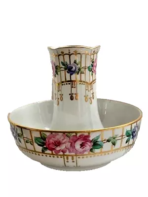 Buy Antique Adderley Bone China Posy Vase & Bowl - Artist Signed   'A Winkle' C 1920 • 4.99£