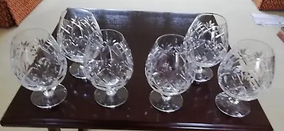 Buy 6 X New Royal Doulton Crystal 'Georgian' Brandy Glasses   • 45£