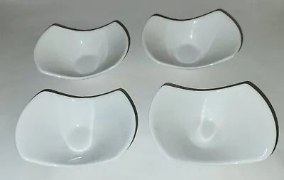 Buy Four 10 Strawberry Street Porcelain Pottery Dishes White • 13.99£