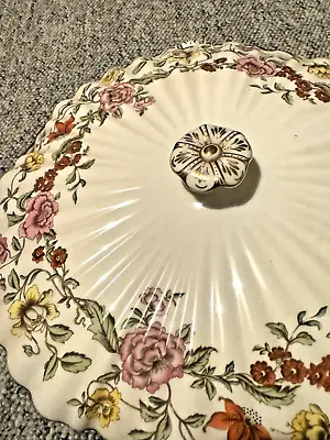 Buy Spode Floral Tapestry Covered Vegetable Dish Bone China • 19.50£
