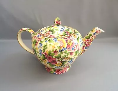 Buy Beautiful Vintage ROYAL WINTON 'Cheadle' Chintz Teapot Grimwades • 39.50£