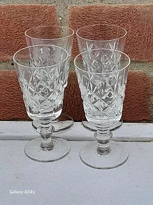 Buy  Edinburgh Cut Glass Crystal Wine Goblets ( 6) • 15£