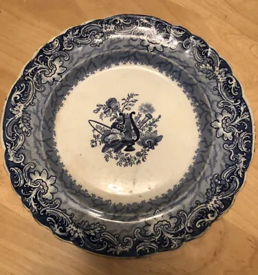 Buy ‘Trophy’ Antique Blue And White Transferware Plate • 25£