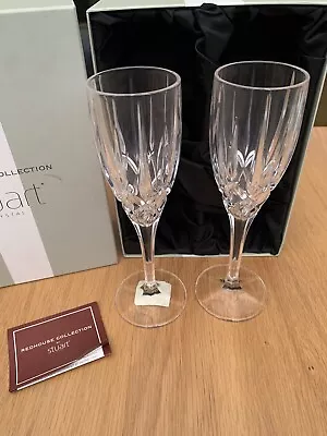 Buy Pair Of Boxed Stuart Crystal Hampton Redhouse Collection Champagne Flute Glasses • 36.31£