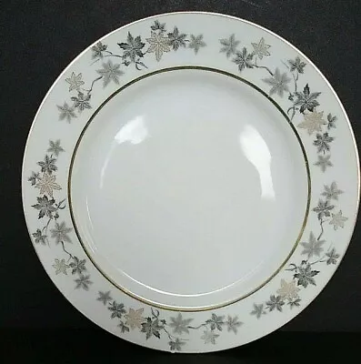 Buy Plates 2 Vtg Porcelain Maple Leaf Autumn Gray Gold Transfer Monarch Japan 10.5  • 17.35£