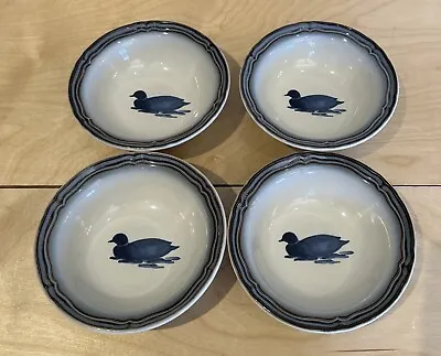 Buy 4 Vtg Noritake Mallard Stoneware Coupe Cereal Bowls 8652 Japan Duck Waterfowl • 42.68£