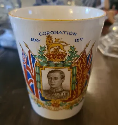 Buy Pottery King Edward VIII 1937 Coronation Mug Beaker Royal Vintage British • 5£