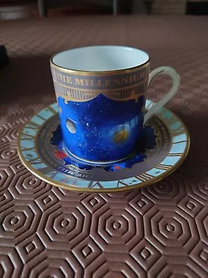 Buy ROYAL WORCESTER Bone China, 'THE MILLENNIUM' 2000 AD, Coffee Cup & Saucer • 5£