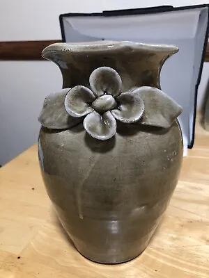 Buy Studio Art Pottery Red Ware Flower Vase 10” • 19.21£