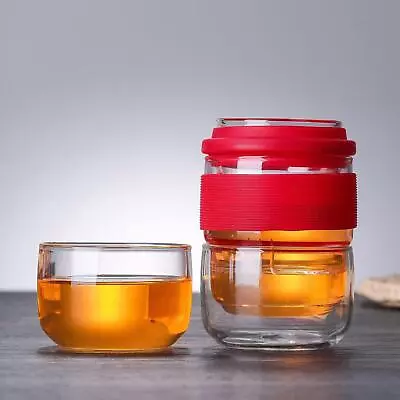 Buy Glass Travel Tea Set Portable Teapot Teacup Heat-resistant For Travel Gifts • 12.95£