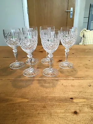 Buy Set Of Six Galway Crystal Wine Glasses In Rathmore Pattern • 65£