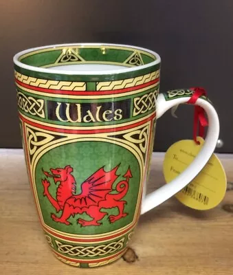 Buy WELSH DRAGON  BISTRO MUG ,Wales Cwmru Celtic Weave Design. Decorative Gift • 9.95£