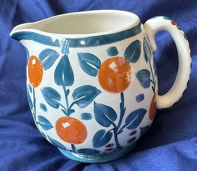 Buy Rare A.E. Gray's Pottery Hand Painted 4.5  Floral Pitcher Art Deco England #4117 • 47.39£