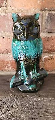 Buy Canada BLUE MOUNTAIN Pottery Owl On Branch. 25cm Tall, Green/ Black • 11.99£