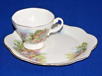 Buy Royal Vale ? Homestead, Country Cottage Tennis Cup & Saucer, • 8.99£
