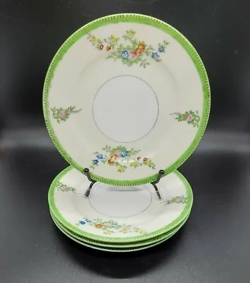 Buy 4pc Set Vintage Ucagco China Tea Saucer Plates Dishs Japan Green Floral • 32.55£