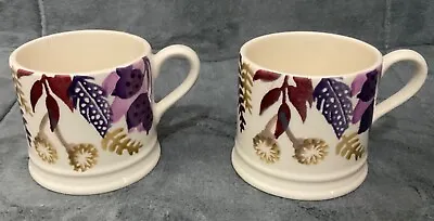 Buy 2 Emma Bridgewater Winter Wreath Purple & Gold Quarter Pint Mugs.Please Read Des • 12£