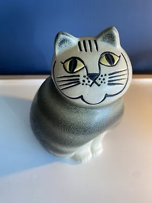 Buy Lisa Larson Mia Grey Tabby Ceramic Mellan Medium Cat Gustavsberg Made In Sweden • 200£