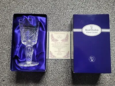 Buy Royal Doulton Finest Crystal Glass - Golden Wedding Anniversary 1947-1997 • 40£