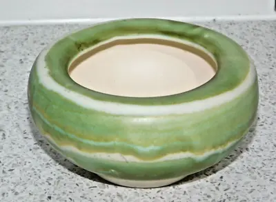 Buy Small Pastel Green Aviemore Pottery Bowl With Wax Resist Design Scotland • 16.99£