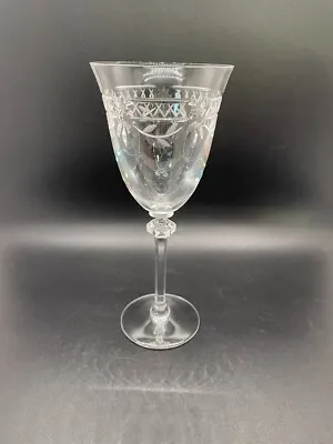 Buy Royal Doulton Wellesley Clear Pattern Wine Glass Etched Marked Replacement Vtg • 18.97£