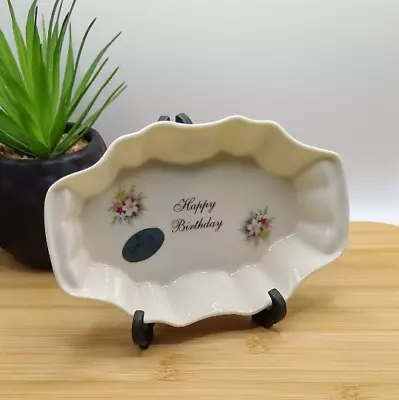 Buy Donegal China Irish Trinket Dish For Sweets Or Jewellery - Floral Happy Birthday • 15£