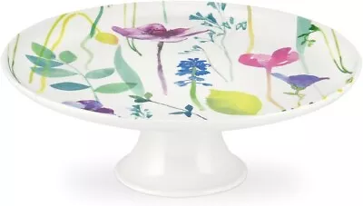 Buy Portmeirion Water Garden Footed Cake Plate  - WG76959-XW - New Boxed • 16.95£