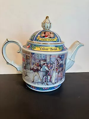 Buy VTG James Sadler English 2 Cup Tea Pot Charles Dickens Oliver Twist • 20.27£