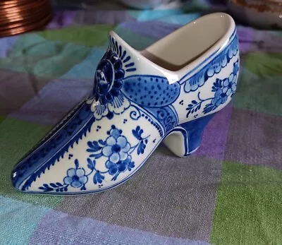Buy Vintage Delft Ware Shoe 4.5in Long • 10£