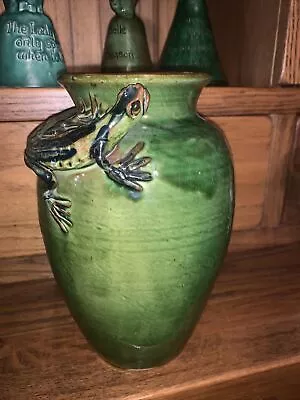 Buy Fantastic Lizard Vase By William Baron Of Barnstaple North Devon Like Brannam • 325£