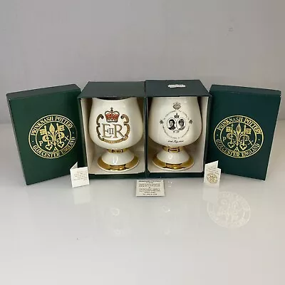 Buy Prinknash Pottery Queens Silver Jubilee & Charles Diana 24 Carat Gold Decorated • 29.99£