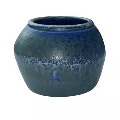 Buy Denim Blue Studio Pottery Vase Matte Glaze Signed By Artist • 81.45£