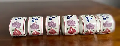 Buy RARE  6x Adams Old  Colonial Napkin Rings Diameter 1.75 /4.5cm Excellent Used • 35£