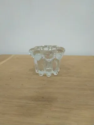 Buy Glass Candle Holder 7.5cm Across 5.5cm Tall • 2.50£