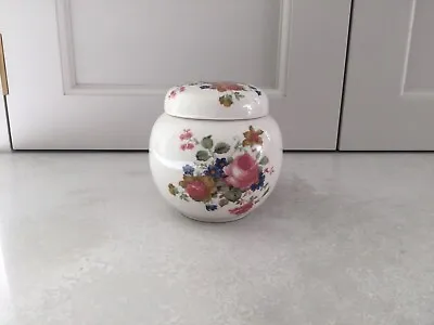Buy Pretty Vintage SADLER England Pottery China Floral Ginger Jar Lidded Pot • 14.99£