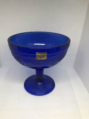 Buy Luminarc Blue Glass Compote Bowl • 9.99£