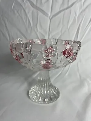Buy Walther Glas Carmen Natasha Satin Pink Rose Crystal German Glassware Basket Bowl • 14.99£