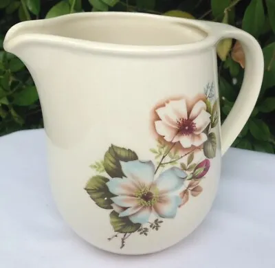 Buy Lovely Floral Romanian Pottery Ceramic Milk Jug Or Pitcher • 7£