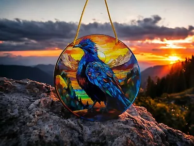 Buy 15cm Stormbird Ready To Hang Acrylic Stained Glass Window Suncatcher  • 8.49£