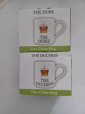 Buy The Duke And Duchess Fine China Mugs By The Leonardo Collection • 3£
