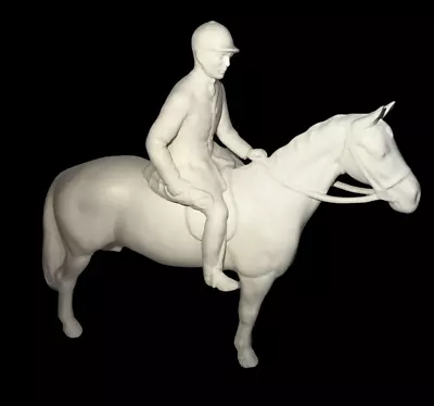 Buy RARE Beswick Horse & Rider Huntsman Model 1501 White Matt For Repair • 45£