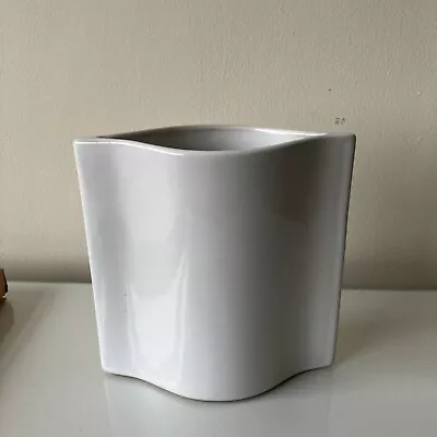Buy Swedish Mid Century Modern Höganas Keramik Vase White Pocket Vase  Exc Cond • 20£