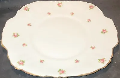 Buy Crown Staffordshire Pink Roses Cake Plate, Bone China England Ditsy • 15£