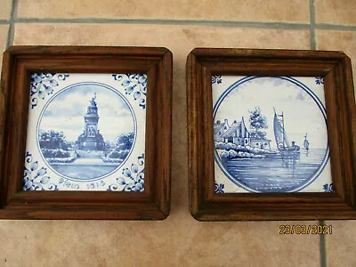 Buy Pair Of Vintage Delft Framed Pictures • 8£